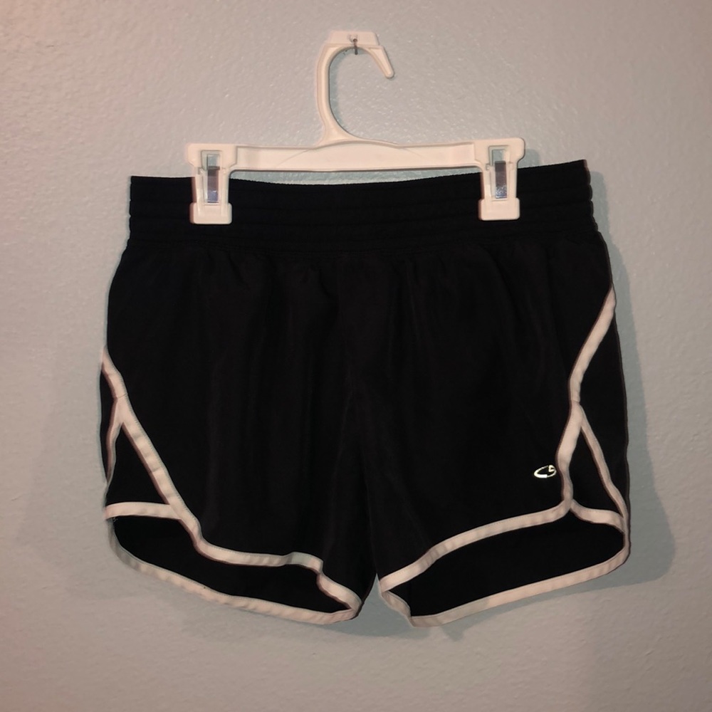 Black track shorts